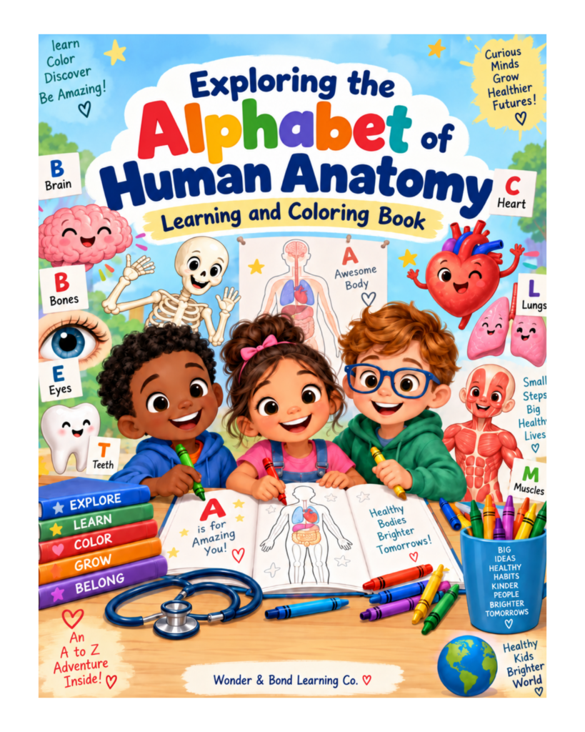 Exploring the Alphabet of Human Anatomy | Learning & Coloring Book