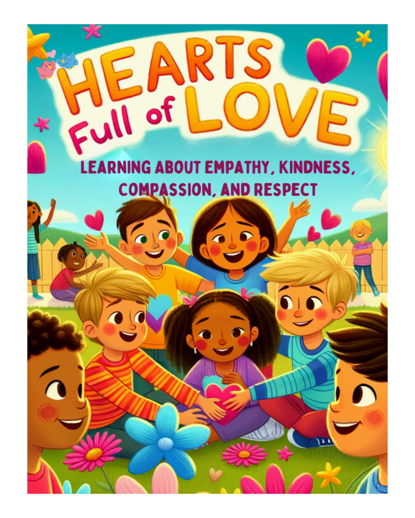 Hearts Full of Love: Learning About Empathy, Kindness, Compassion, and Respect | Learning & Coloring Book