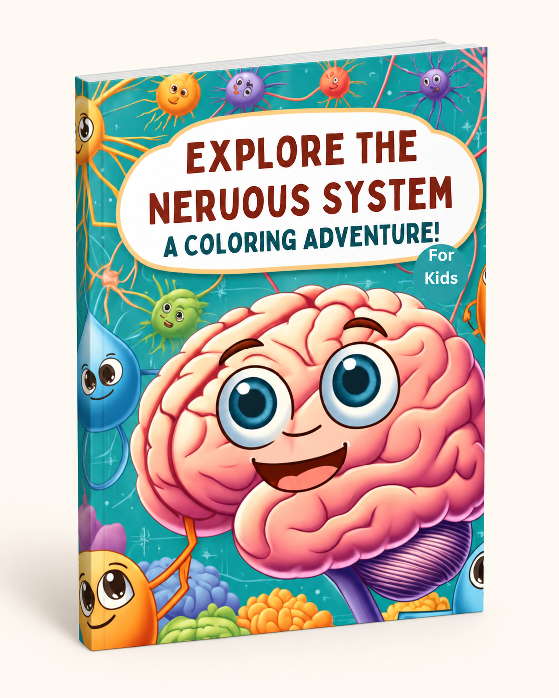 Explore the Nervous System: A Coloring Adventure | Learning & Coloring Book - Image 4